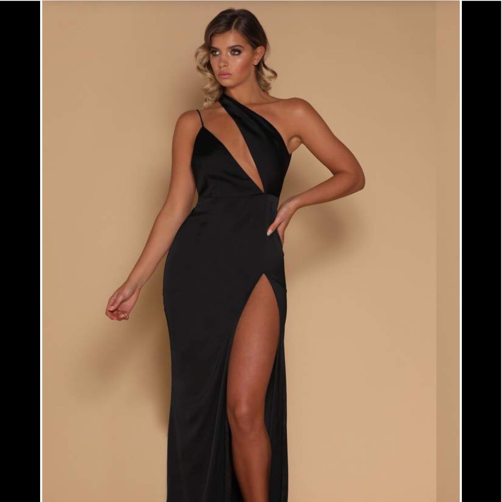 Meshki Black Maxi Cut Out Dress
